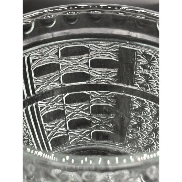 Vintage Pressed Glass Covered Candy Dish - Picture 7 of 8
